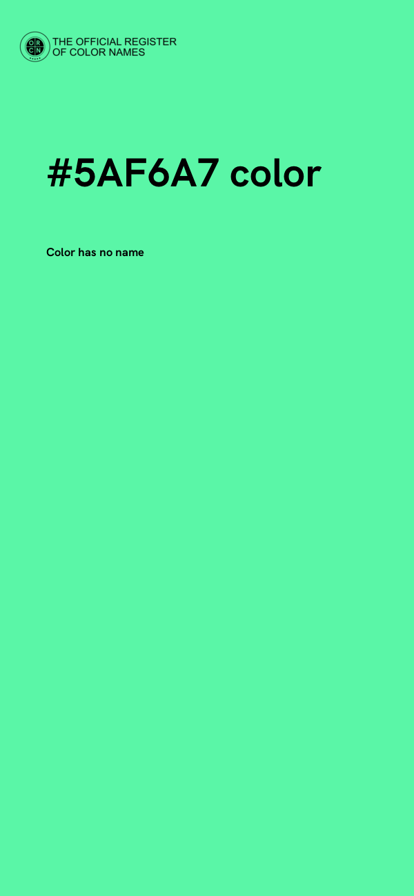 #5AF6A7 color image