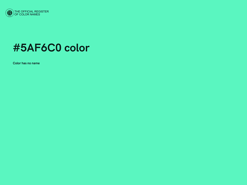 #5AF6C0 color image