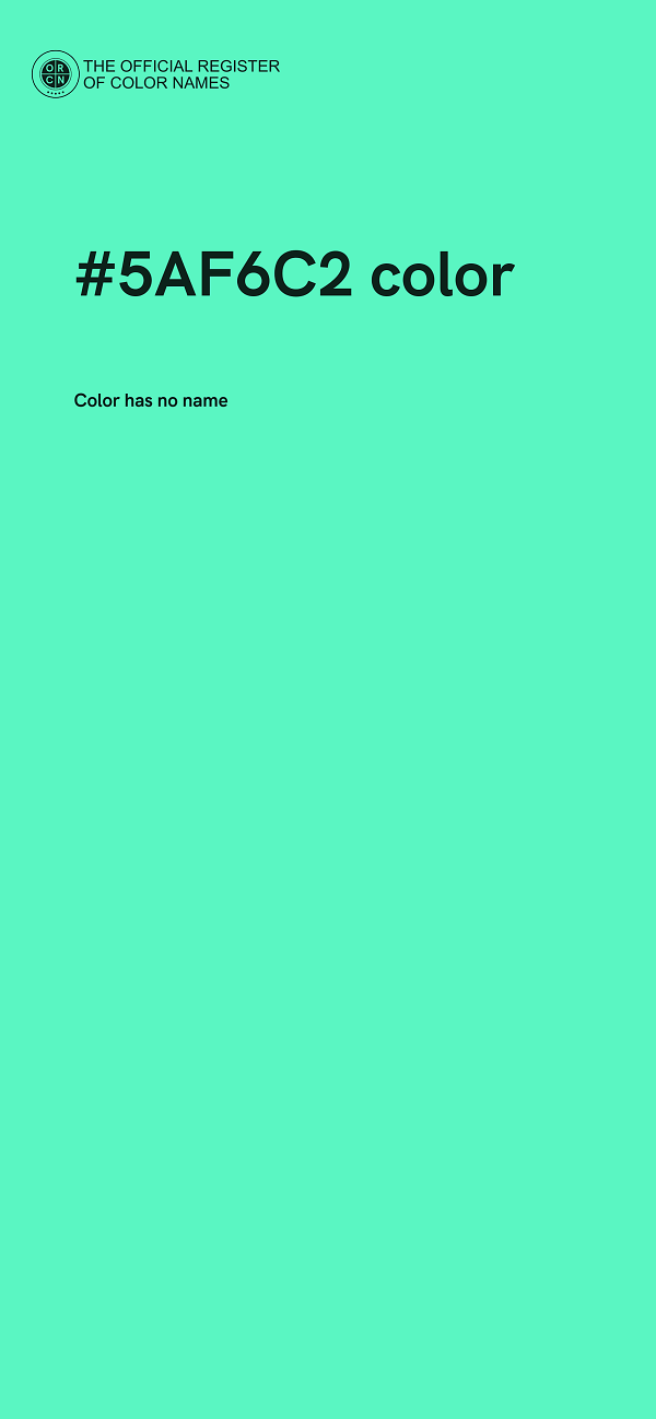 #5AF6C2 color image