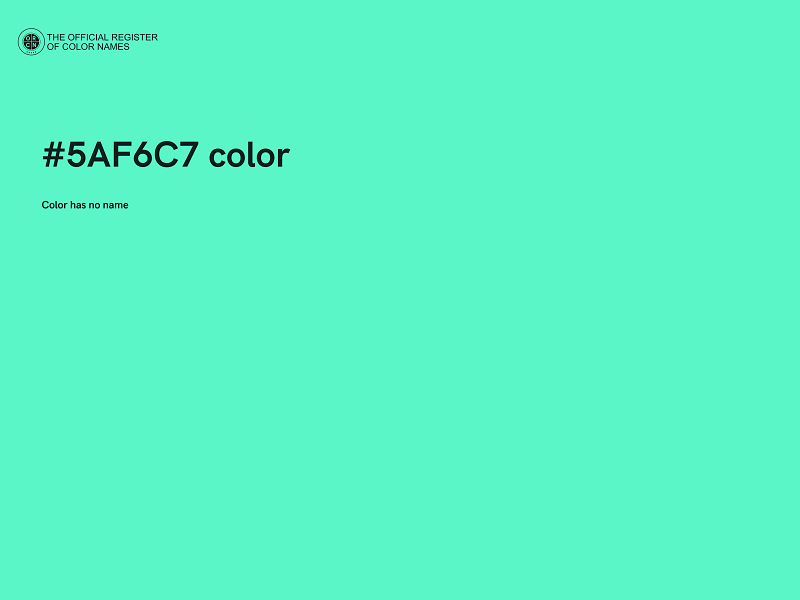 #5AF6C7 color image