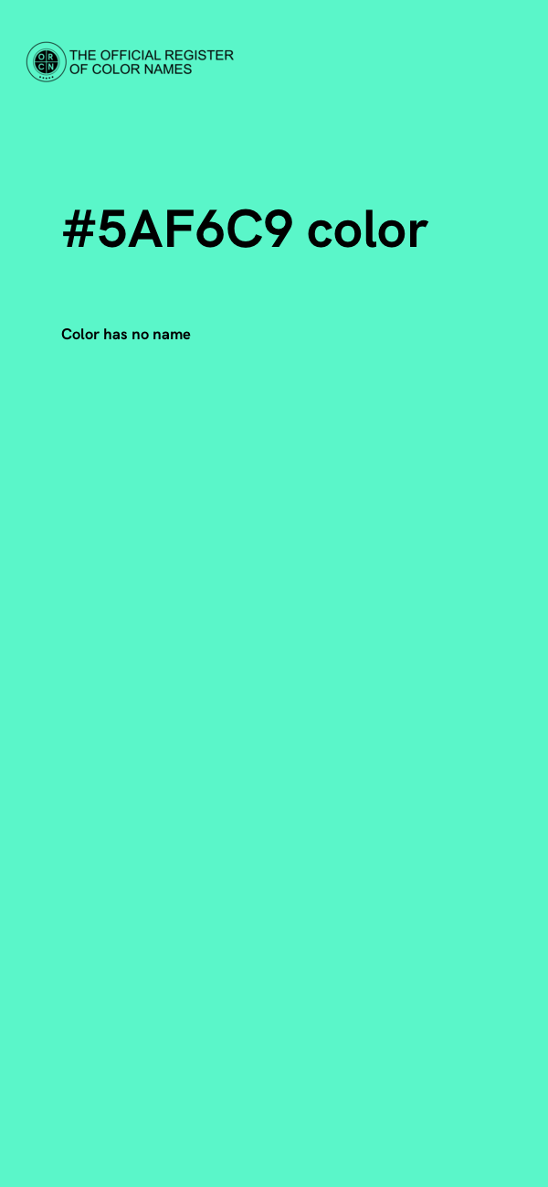 #5AF6C9 color image