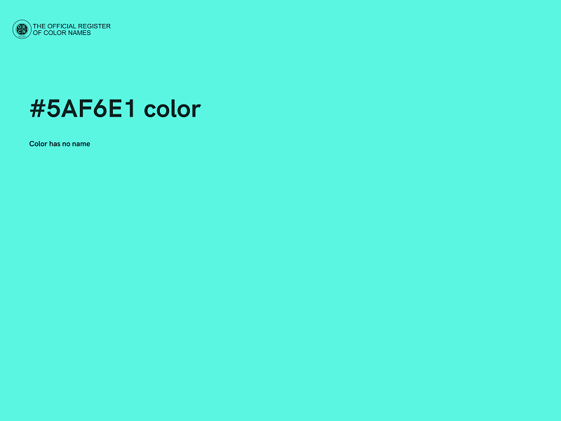 #5AF6E1 color image