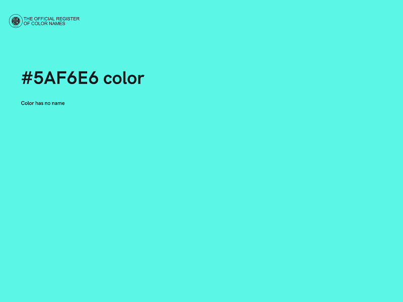 #5AF6E6 color image