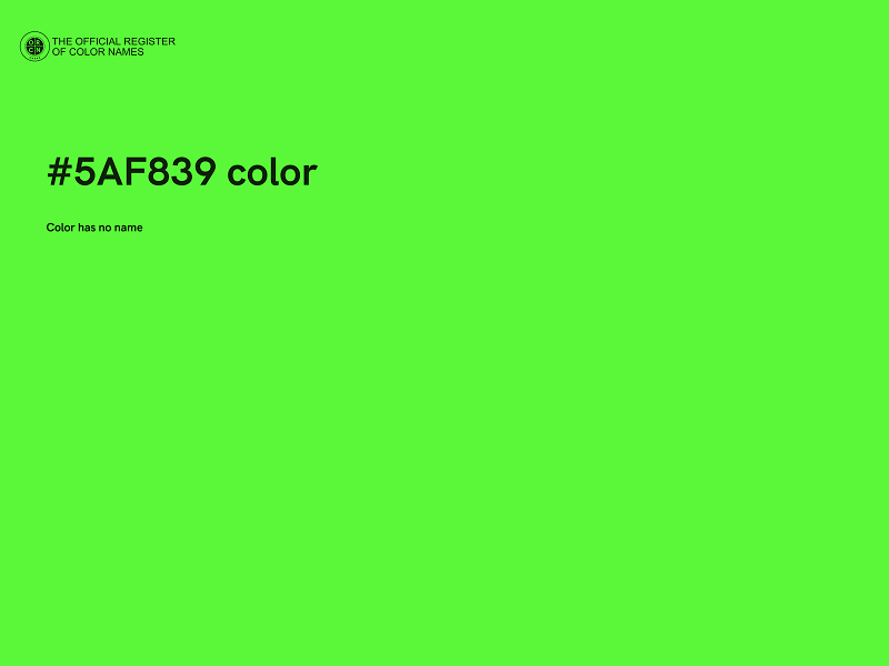 #5AF839 color image