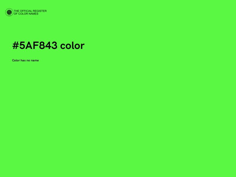 #5AF843 color image