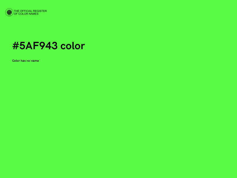 #5AF943 color image