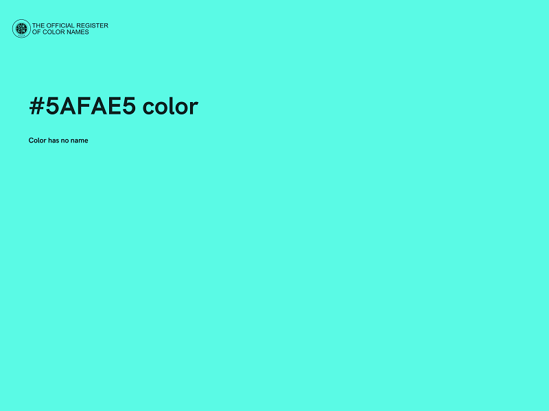 #5AFAE5 color image