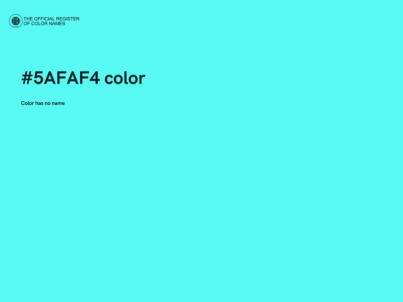 #5AFAF4 color image