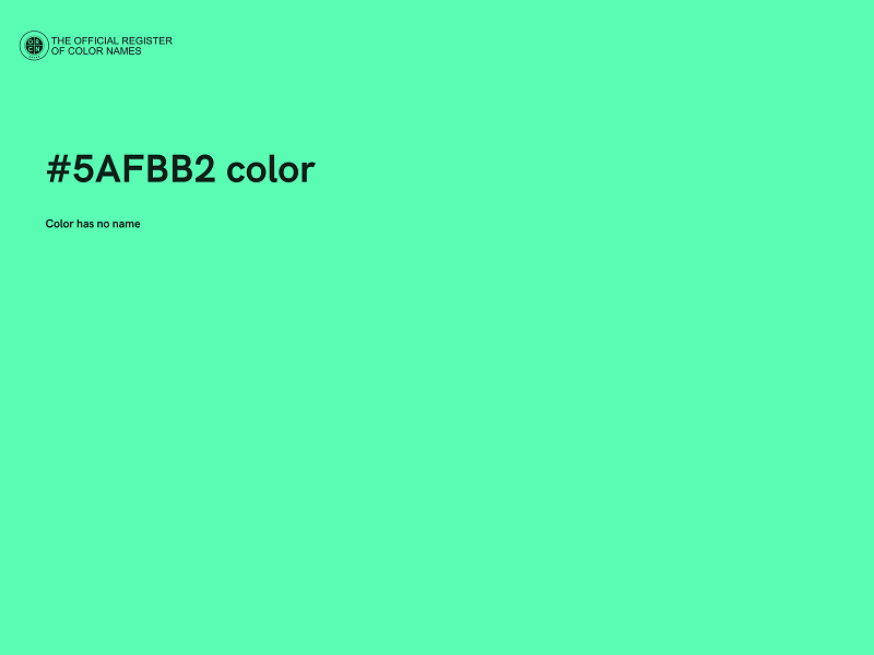 #5AFBB2 color image