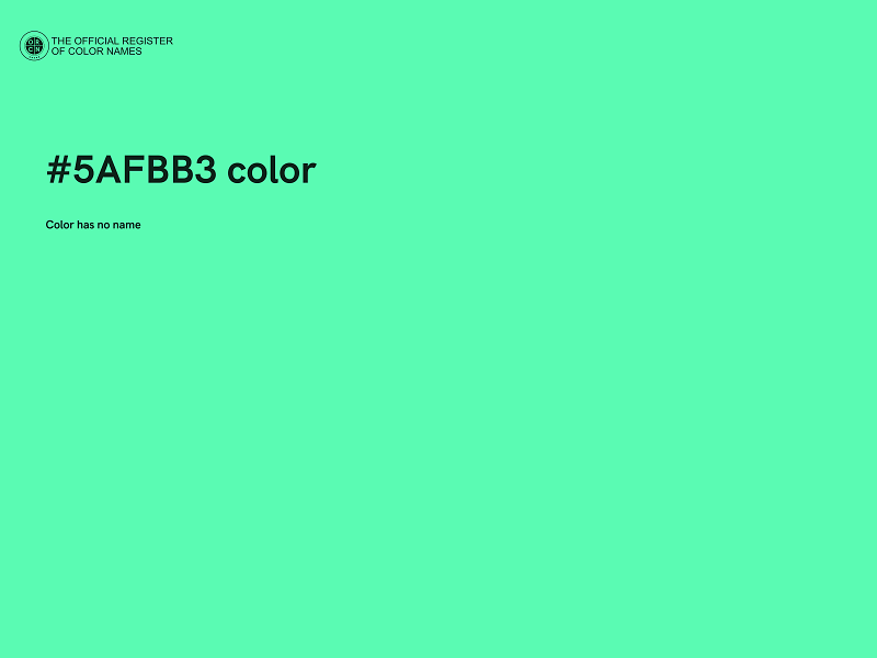 #5AFBB3 color image