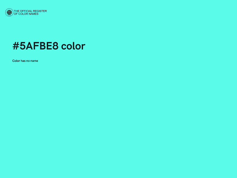 #5AFBE8 color image