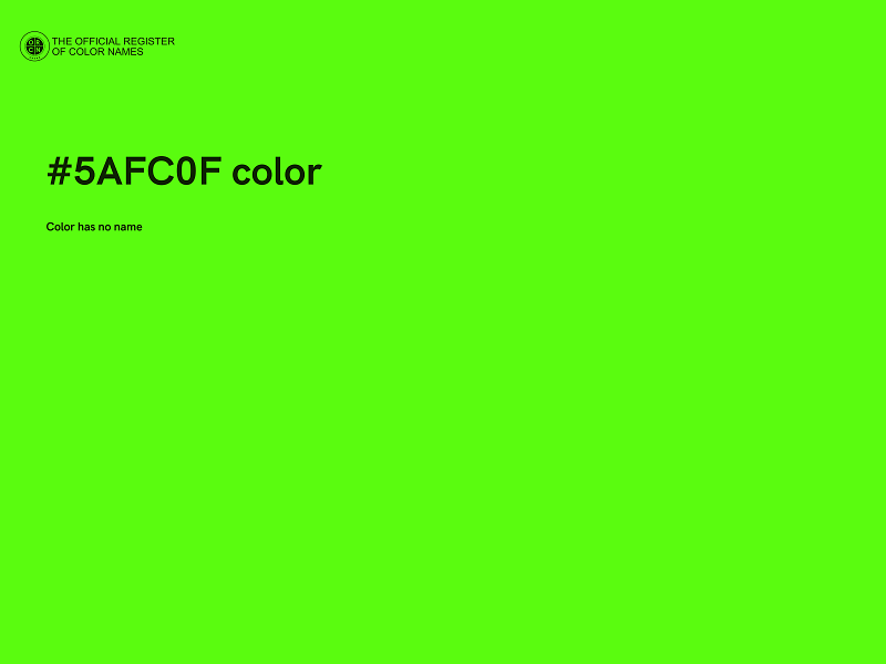 #5AFC0F color image