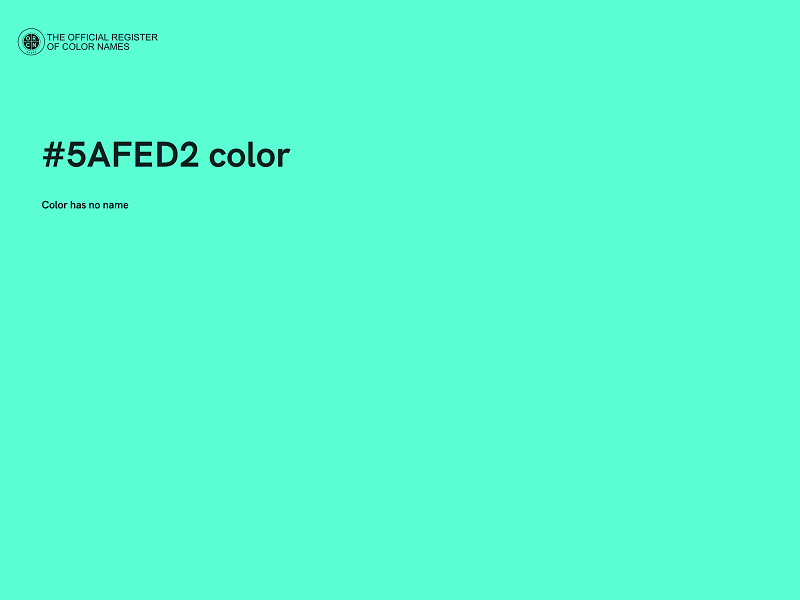 #5AFED2 color image