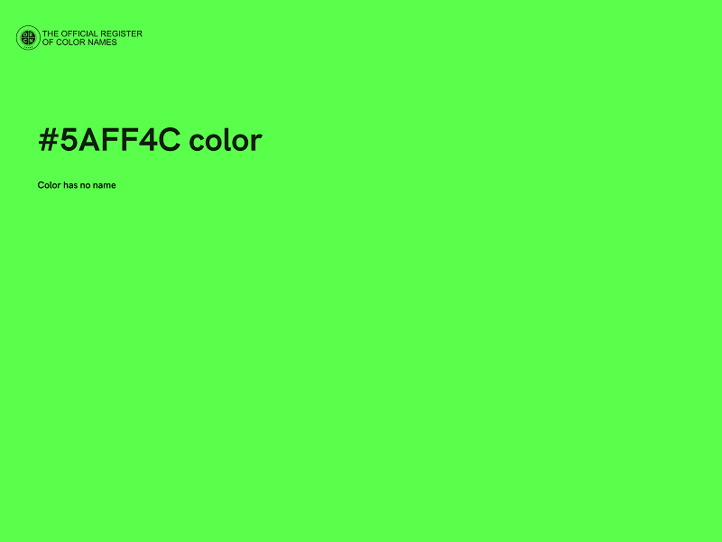 #5AFF4C color image