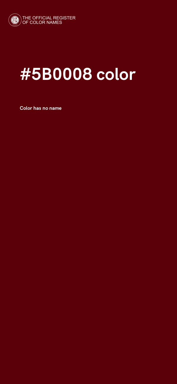#5B0008 color image