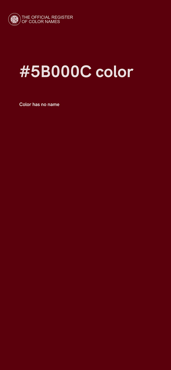 #5B000C color image