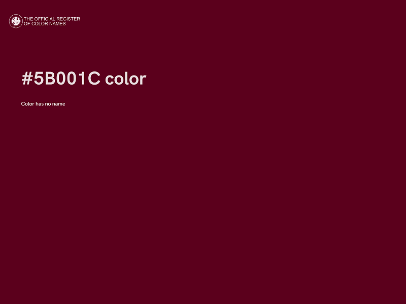 #5B001C color image