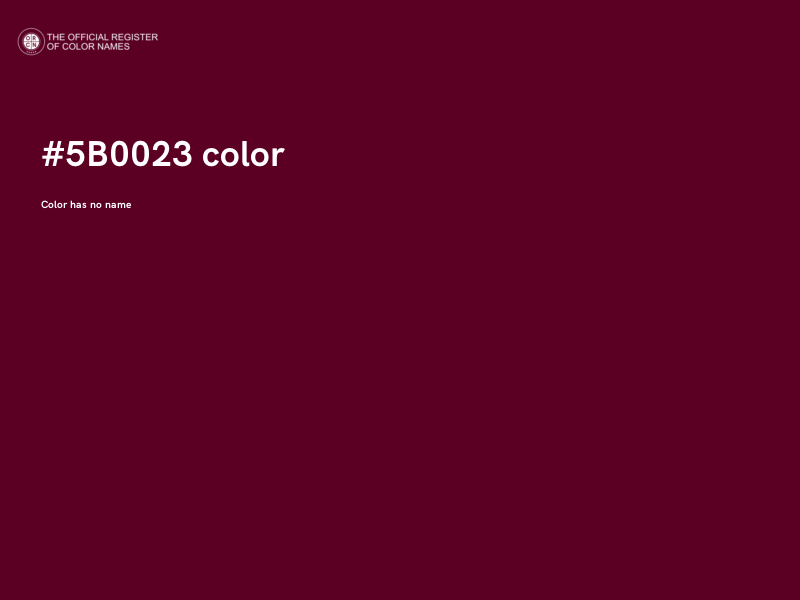 #5B0023 color image