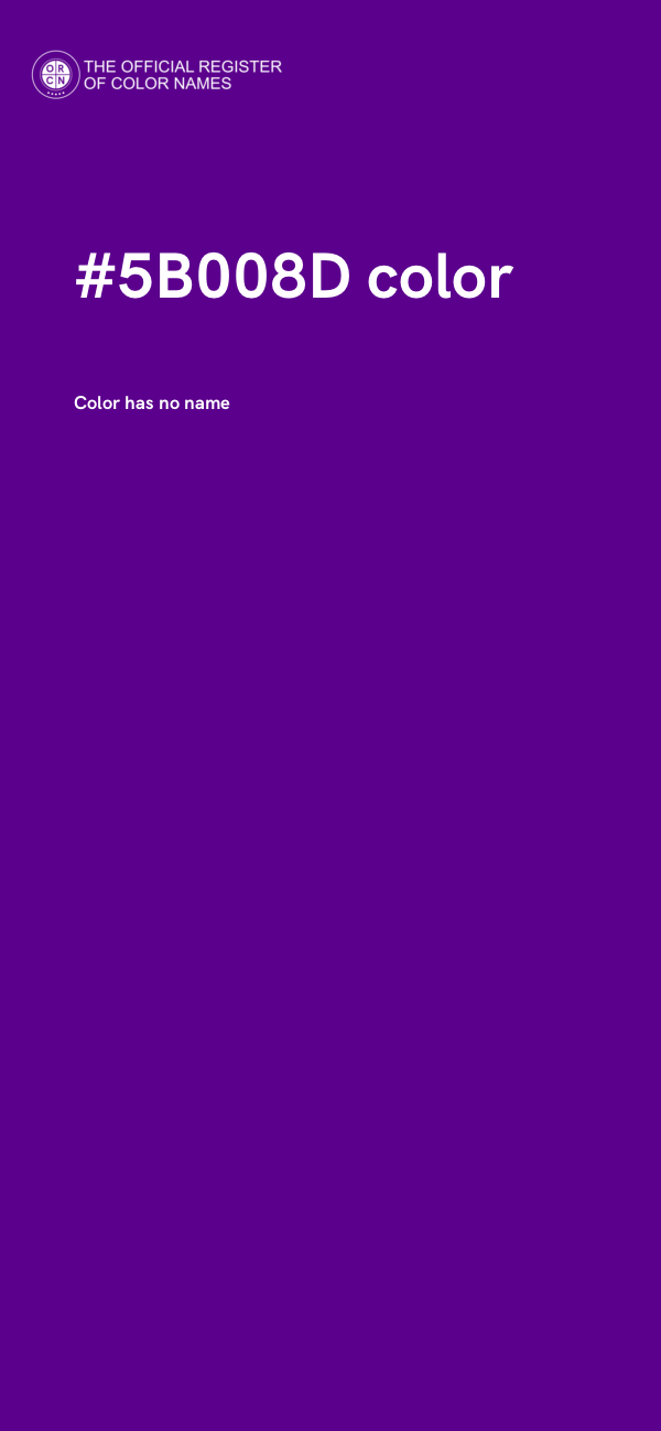#5B008D color image