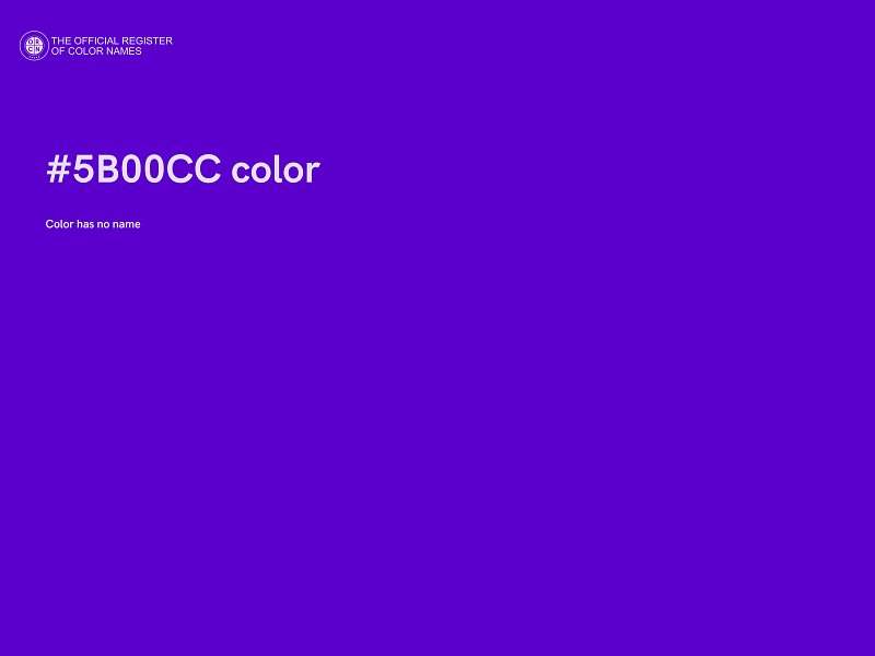 #5B00CC color image