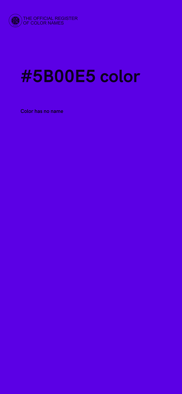 #5B00E5 color image