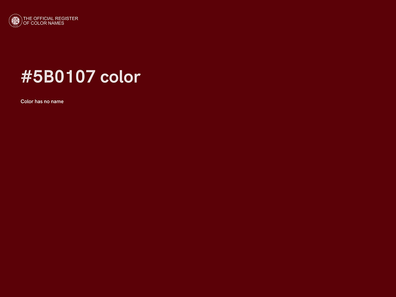 #5B0107 color image