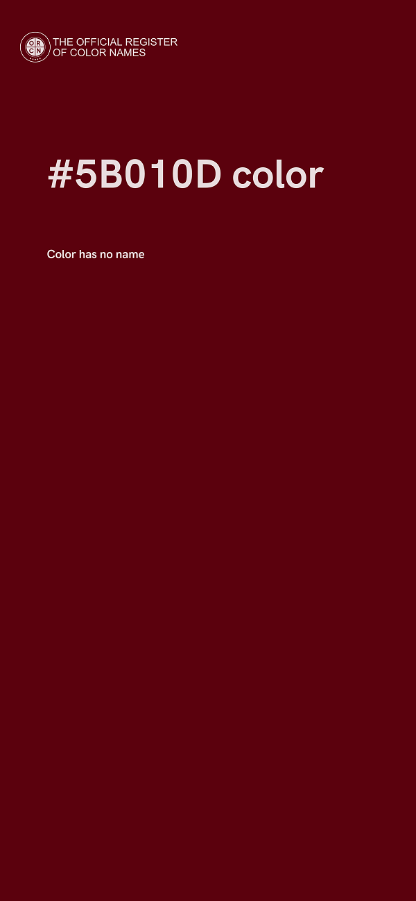#5B010D color image