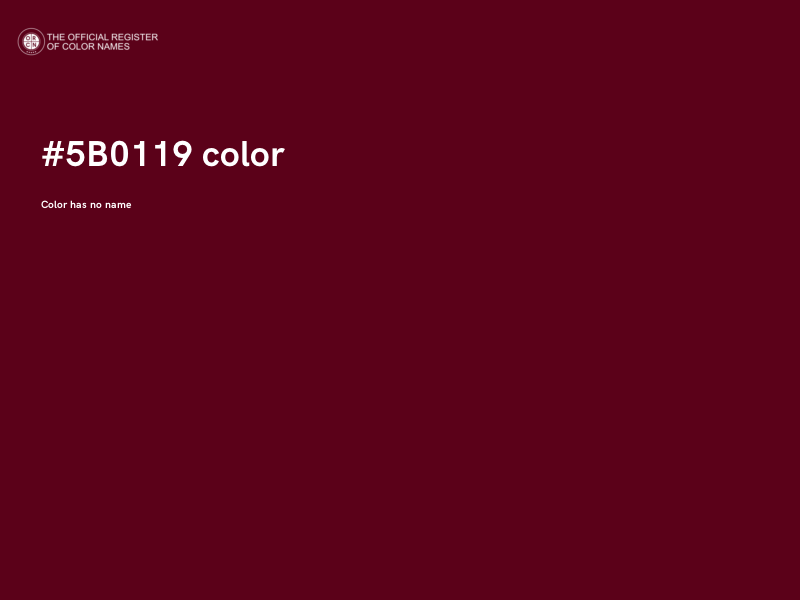 #5B0119 color image