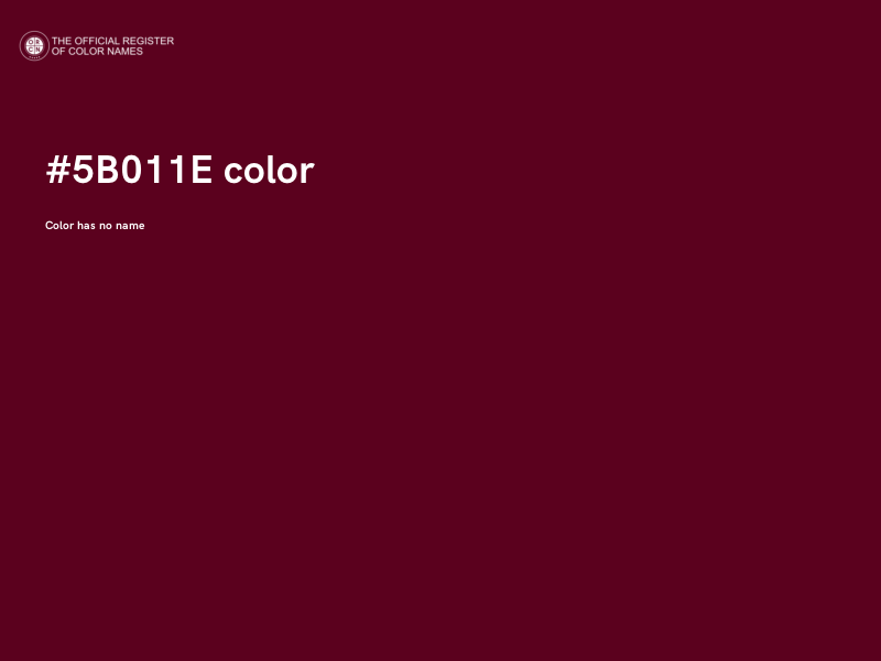 #5B011E color image