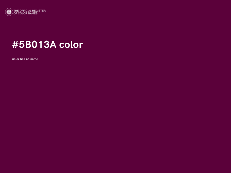 #5B013A color image