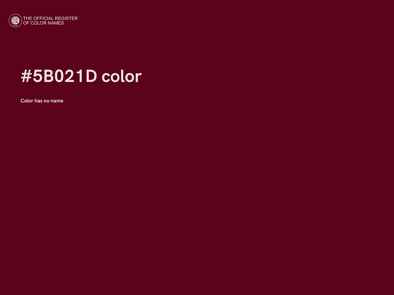 #5B021D color image