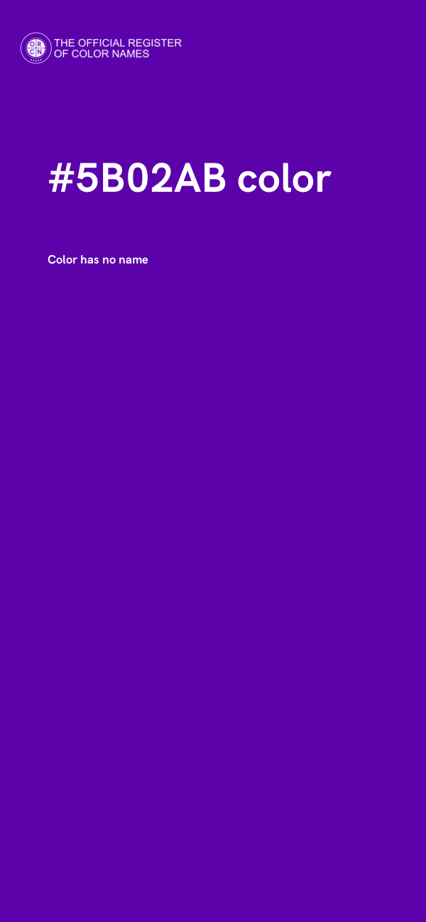 #5B02AB color image