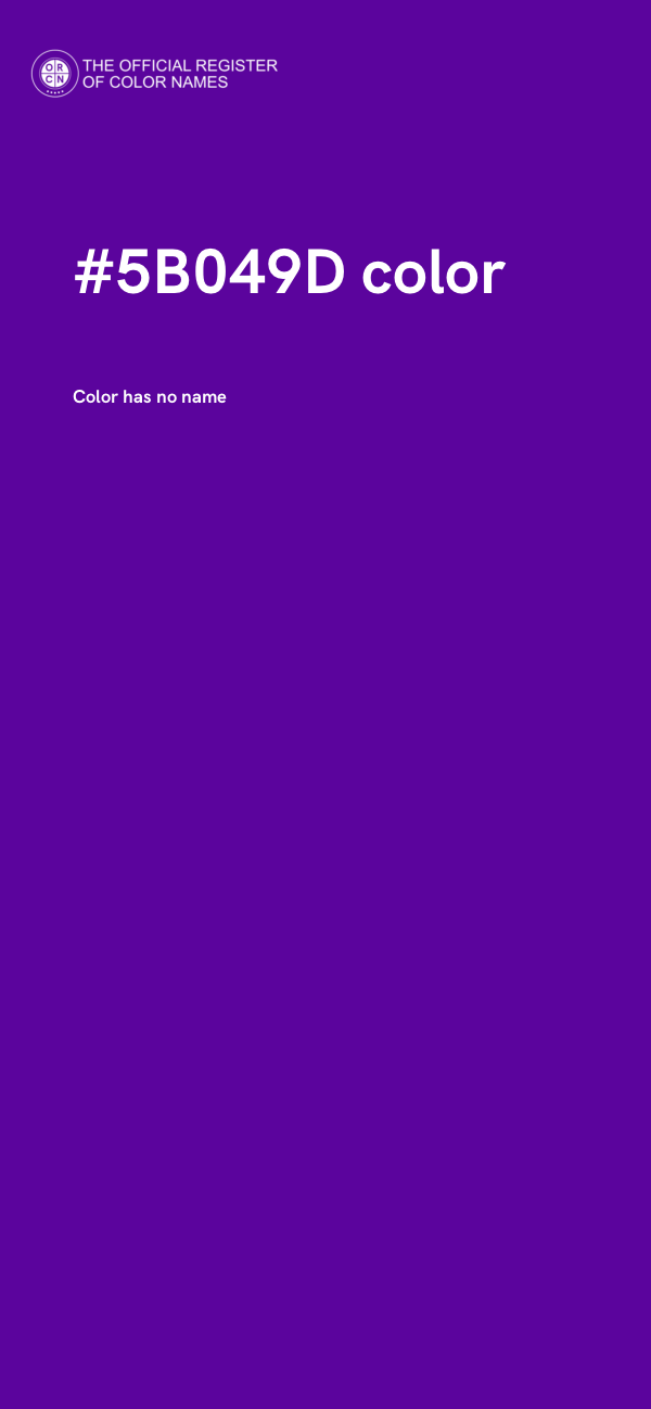 #5B049D color image