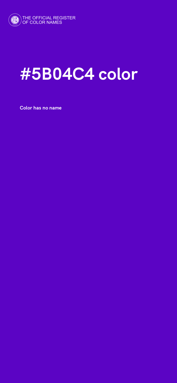 #5B04C4 color image