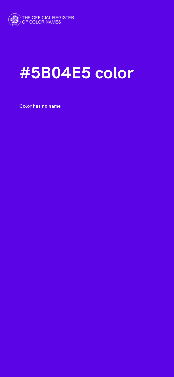 #5B04E5 color image