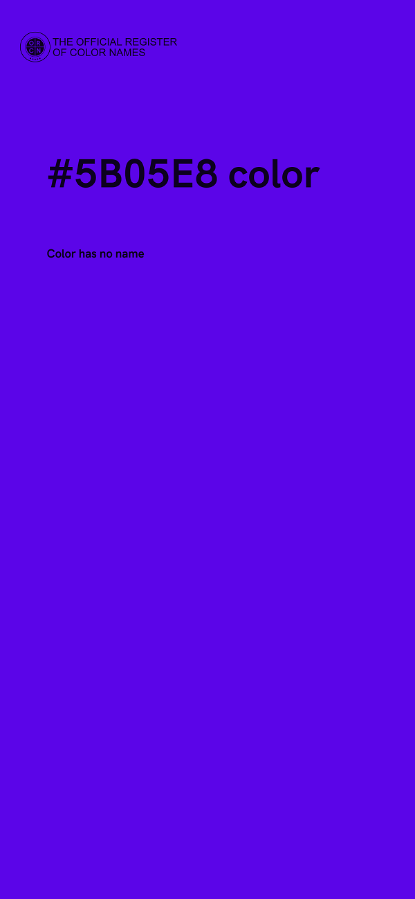 #5B05E8 color image