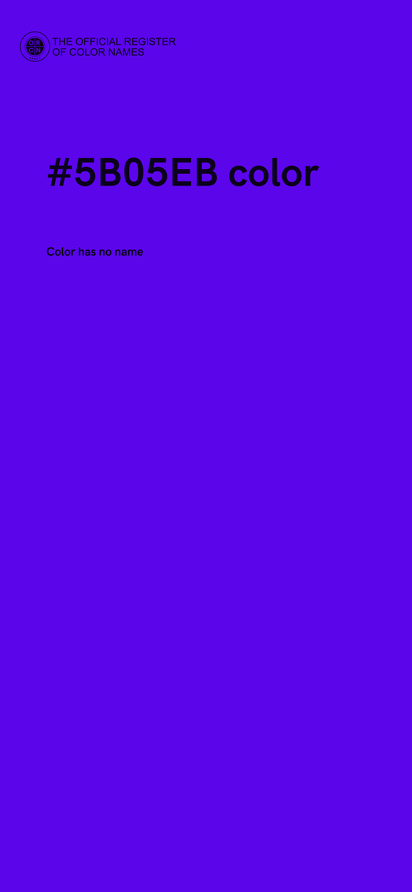#5B05EB color image