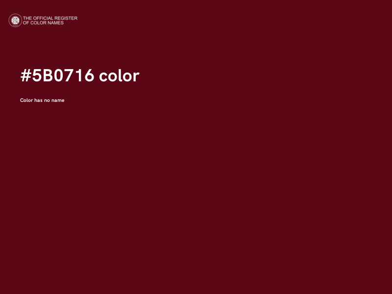 #5B0716 color image