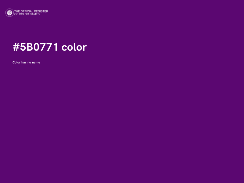 #5B0771 color image