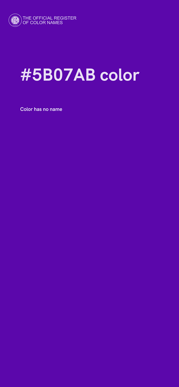 #5B07AB color image
