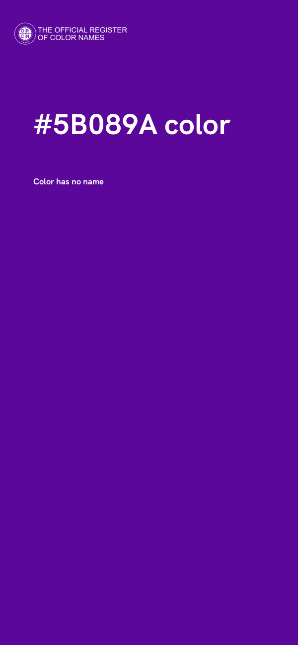 #5B089A color image