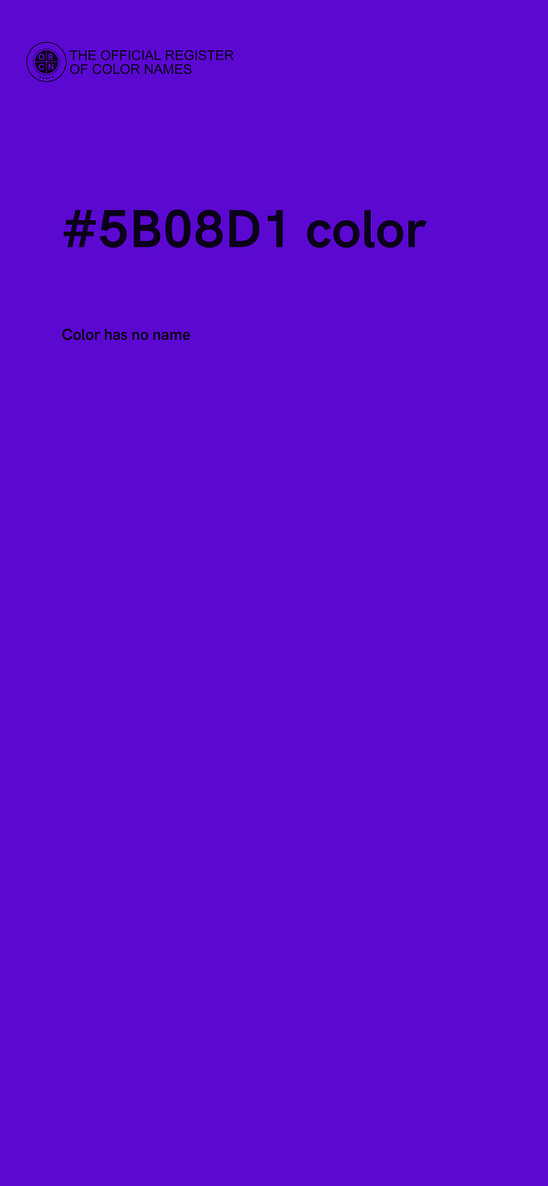 #5B08D1 color image