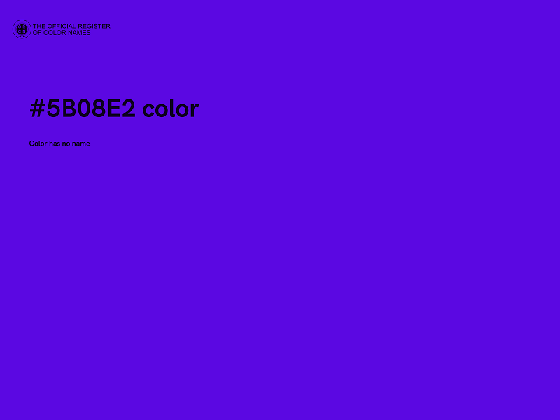 #5B08E2 color image