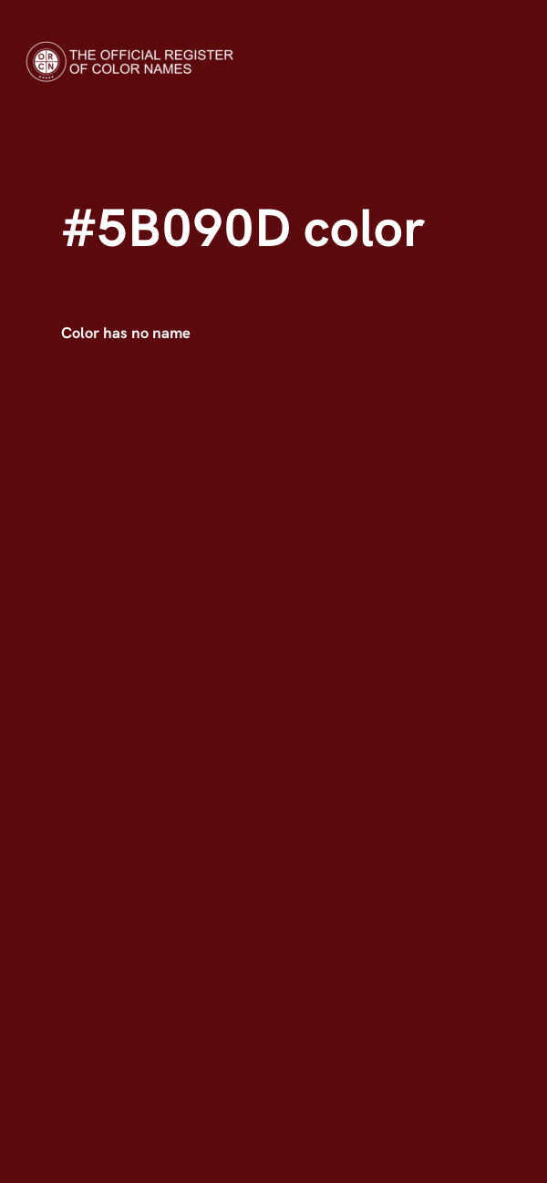 #5B090D color image