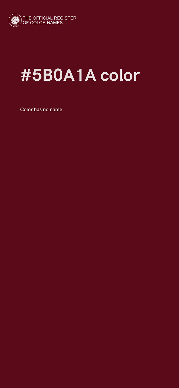#5B0A1A color image