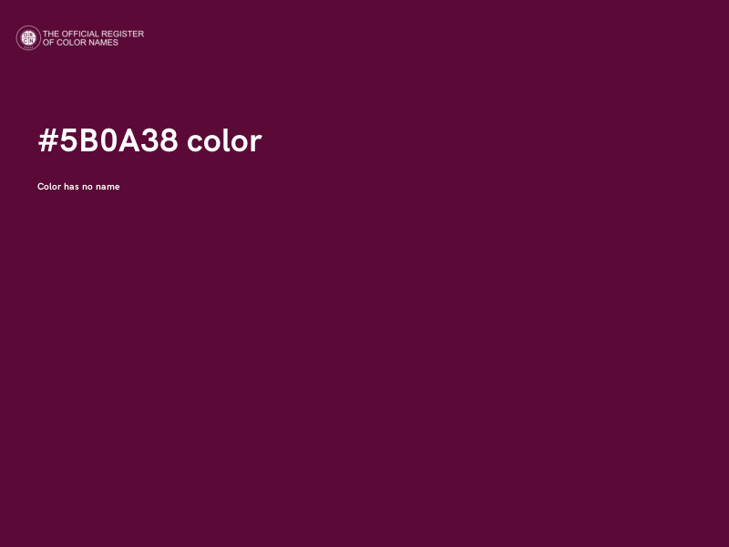 #5B0A38 color image