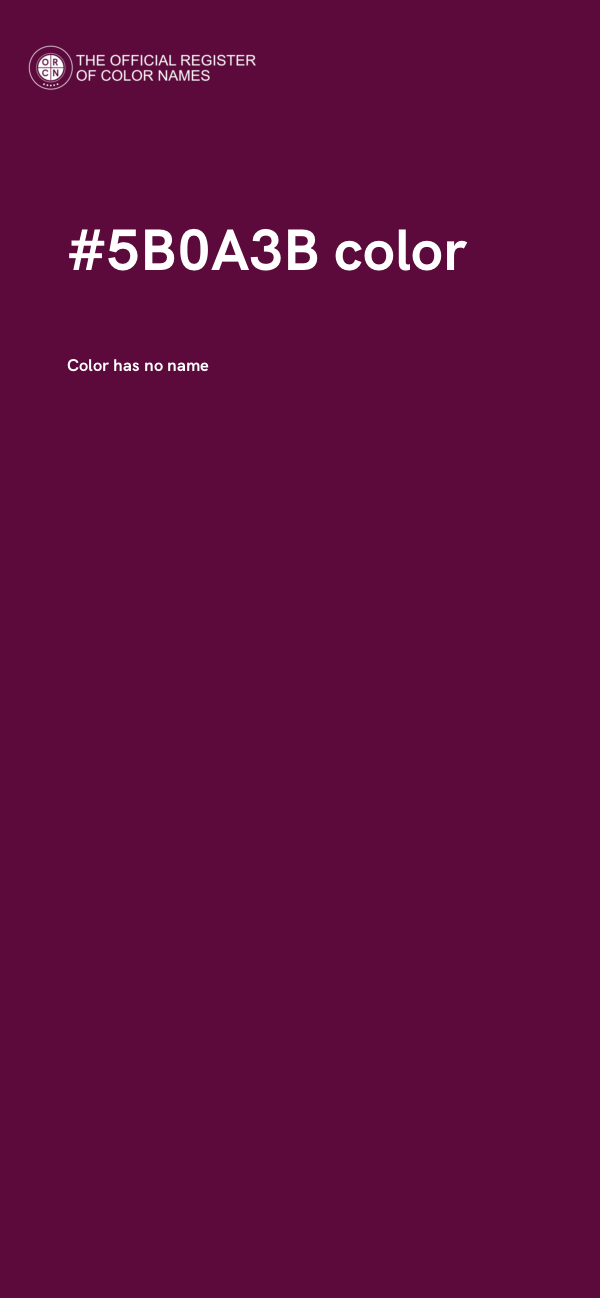 #5B0A3B color image