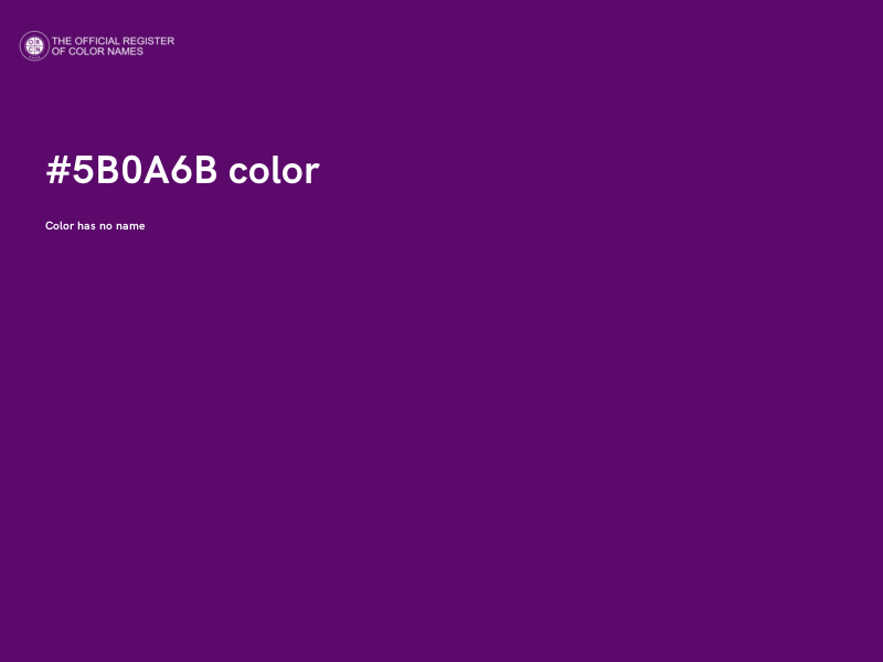 #5B0A6B color image