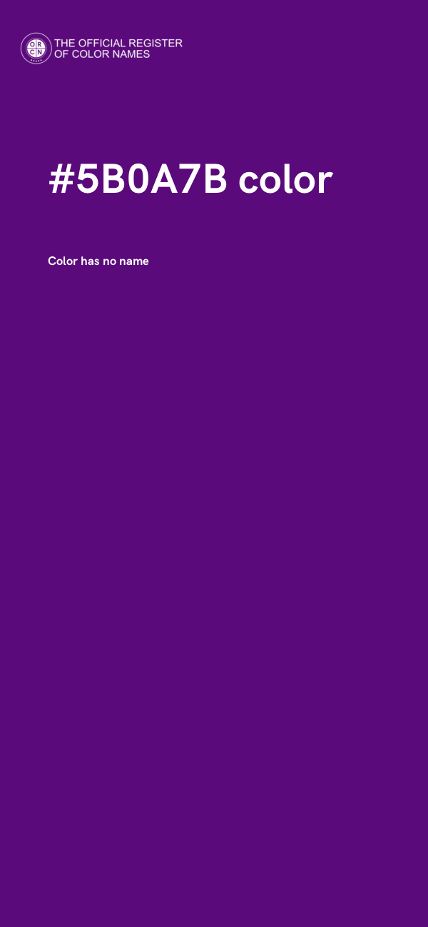 #5B0A7B color image