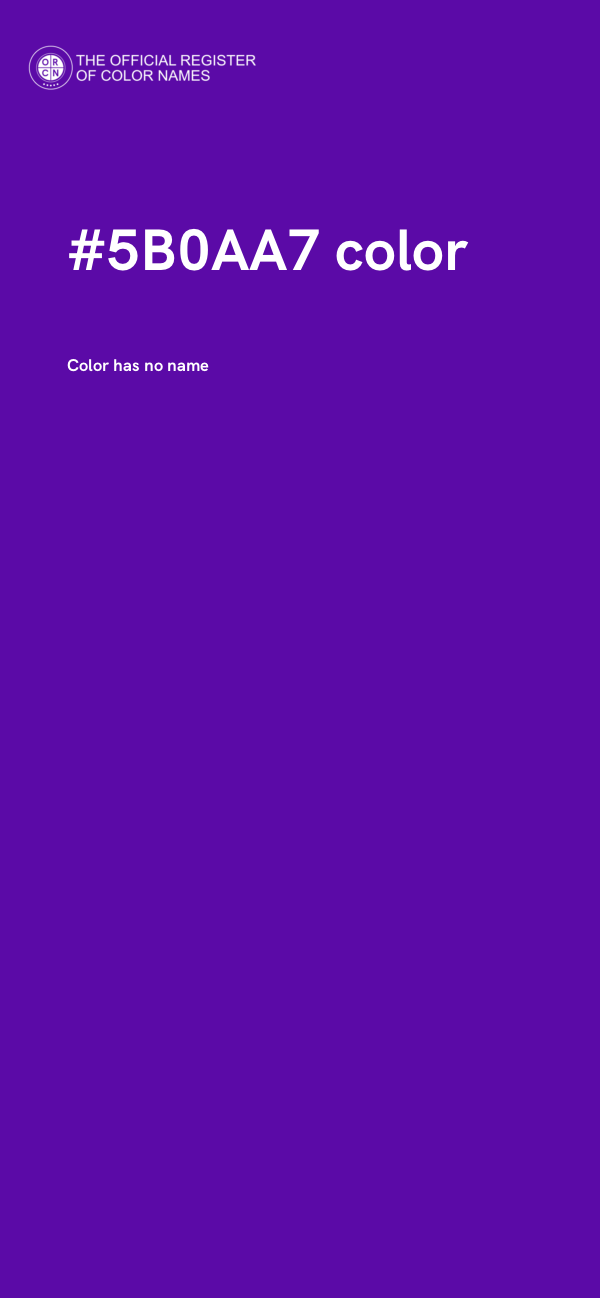 #5B0AA7 color image